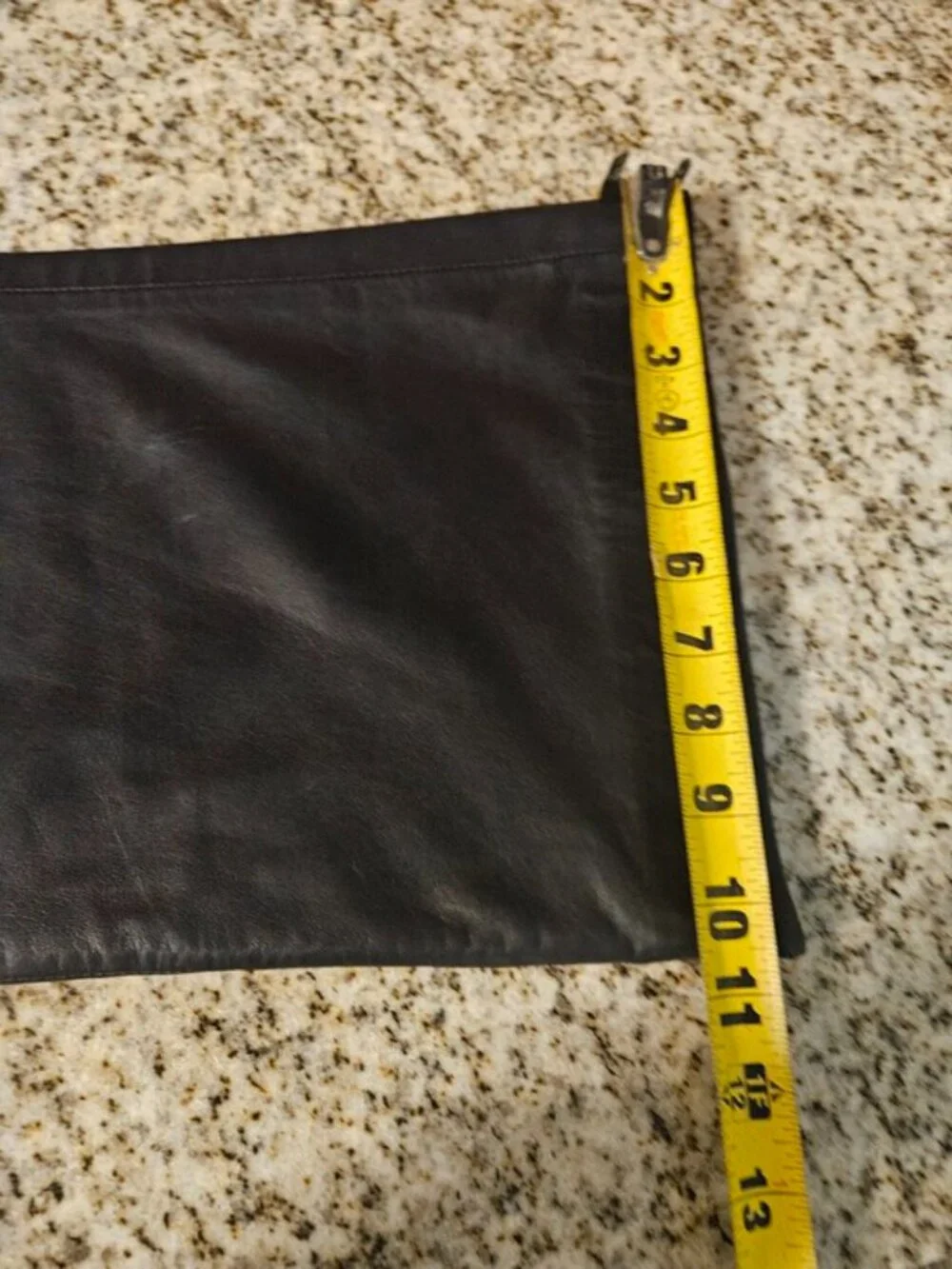 Just Female SZ L Black Zeus Lamb Leather Cropped Flare Side Zip Edgy Chic Pants